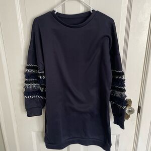 SHEIN Dark Blue Knit Top